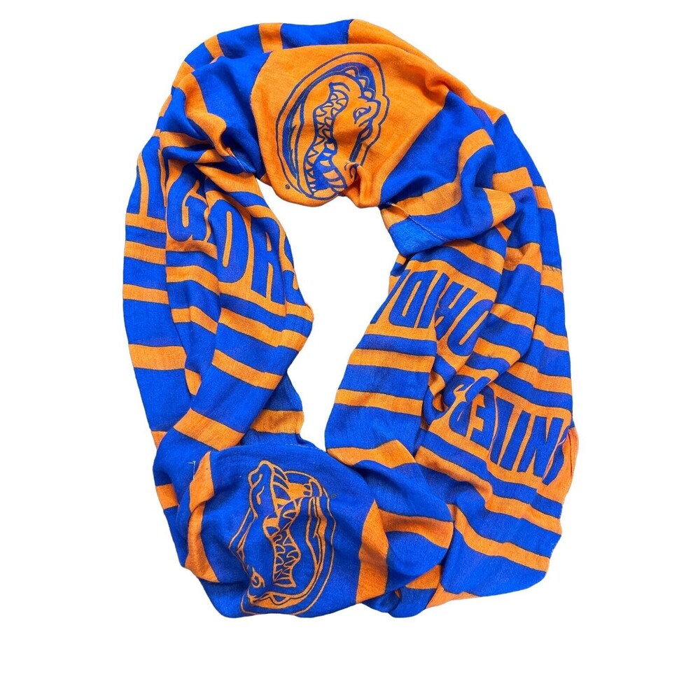 University of Florida UF Gators Infinity Team Scarf, Orange‎ & Blue w/Gators